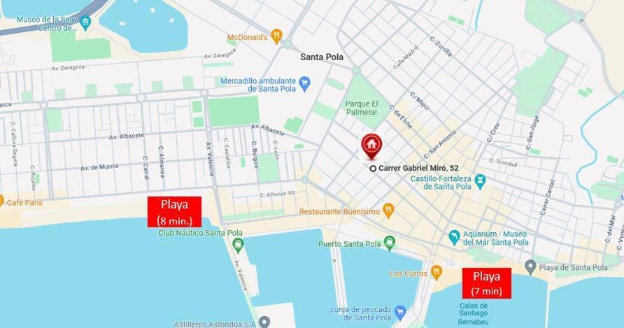 Centrico Apartamento Con Todo A Estrenar En La Playa Santa Pola Bagian luar foto